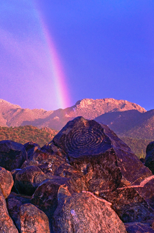 Rainbow on the Hill — Southern Arizona
