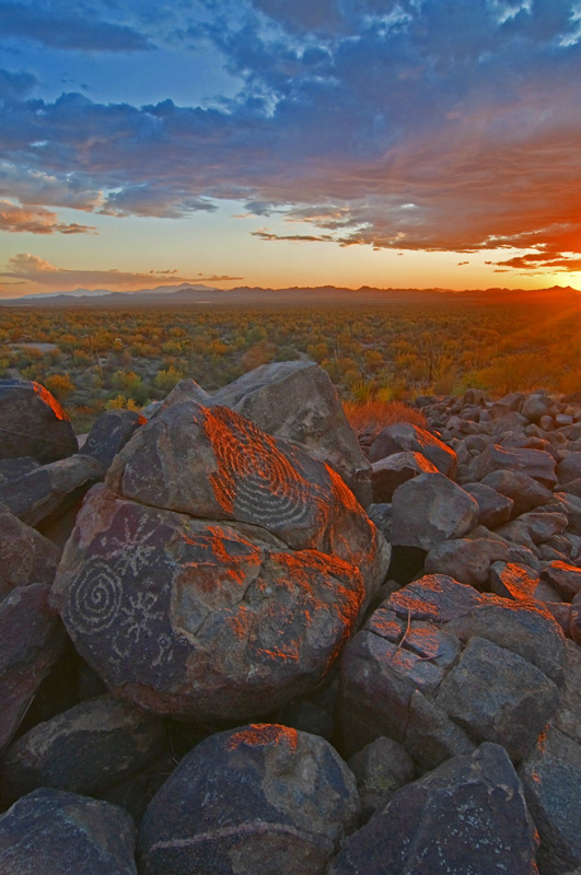 Signal Hill Sunset — Tucson